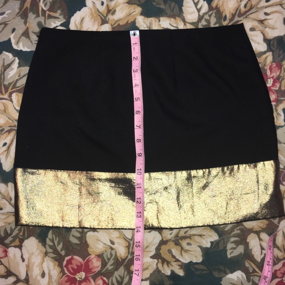 Express Black and Gold Skirt - Picture 4 of 8